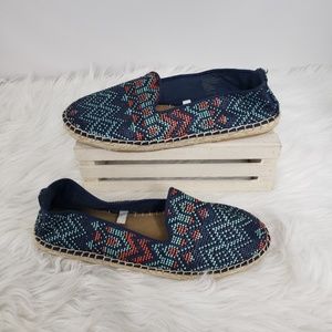DV by Dolce Vita Shoes - DV Aztec Patterned Espadrilles Blue Red 9 DV by Dolce Vita Shoes - DV Aztec Patterned Espadrilles Blue Red 9